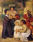 Pierre-Auguste Renoir La famille d`artiste oil painting artist